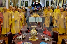 阮善仁就越南佛教教会成立日三十五周年致贺信
