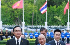 越南政府总理阮春福与泰国总理巴育·占奥差举行会谈（组图）