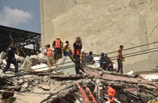墨西哥地震救援工作（组图）