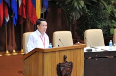 越通社社长阮德利在圣保罗论坛上发表重要讲话（组图）