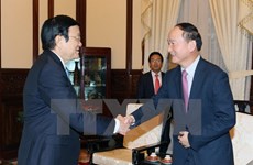 国家主席张晋创希望三星集团协助促进越南配套工业发展