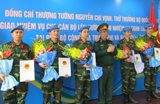 越南五名军官即将前往中非和南苏丹执行联合国维和任务
