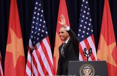 美国总统奥巴马在越南国家会议中心发表的重要演讲