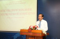 越南政府副总理张和平向各新闻媒体机构致以节日祝福