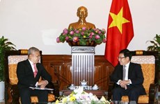 越南政府副总理兼外交部长范平明会见印尼驻越南大使
