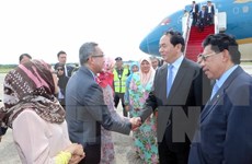 越南国家主席陈大光开始对文莱进行国事访问