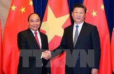 中国媒体密集报道越南政府总理阮春福访华之旅