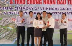 越南乂安VSIP工业园写字楼建设项目正式动工