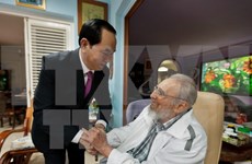 越南国家主席陈大光致电古巴国务委员会主席劳尔·卡斯特罗表示感谢