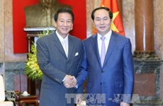越南国家主席陈大光会见日越关系特别大使杉良太郎