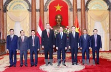越南国家主席陈大光会见前来递交国书的各国新任驻越大使（组图）