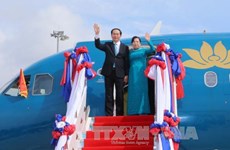 越南国家主席陈大光对老挝进行国事访问的相关活动（组图）