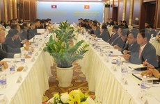 越老边境工作代表团第25次年度会议在岘港市召开