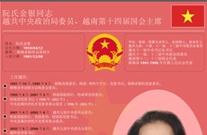 越南第十四届国会主席阮氏金银简历