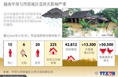 越南中部与西原地区受洪灾影响严重