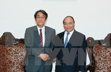 阮春福总理会见日本新任驻越大使梅田邦夫