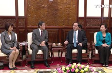越南国家主席陈大光会见日本驻越大使梅田邦夫