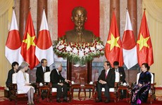 越南领导人陆续会见来访的日本天皇明仁和皇后（组图）