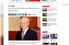 柬媒：阮富仲总书记访柬有助于提升两国关系
