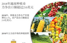 图表新闻：2018年越南种植业力争出口额超过210美元