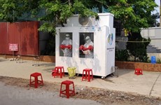 组图：安装空调的检测室有助于减轻北江省义务人员在炎热夏天的工作压力