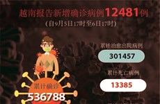 图表新闻：越南报告新增确诊病例12481例 新增死亡病例311例