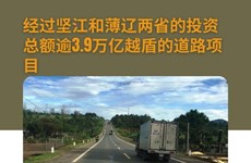图表新闻：经过坚江和薄辽两省的投资总额逾3.9万亿越盾的道路项目