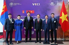 蒙古国总统乌赫那·呼日勒苏赫出席越南-蒙古企业论坛