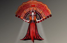 组图：2022年越南万国小姐大赛的民族服装设计作品亮相