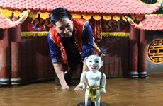 越南水上木偶艺人代表团赴韩国巡演