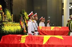 同心乡执行任务时牺牲的三名公安烈士葬礼仪式