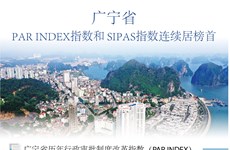 图表新闻：广宁省 PAR INDEX 指数和 SIPAS 指数连续居榜首