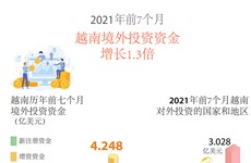 图表新闻：2021年前7个月越南竞赛投资资金增长1.3倍
