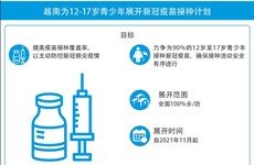 图表新闻：越南为12-17岁青少年展开新冠疫苗接种计划