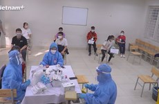 河内市为初中2-3年级学生接种新冠疫苗