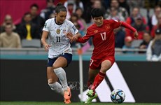 2023年女足世界杯组图：越南女足队迎战美国足队- 历史性对决