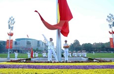 组图：9·2国庆节：河内市巴亭广场的升旗仪式