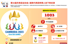 图表新闻：第32届东南亚运动会: 越南代表团参赛人创下新纪录