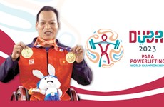 图表新闻：越南选手黎文功在2023年迪拜世界残疾人举重锦标赛上摘得桂冠