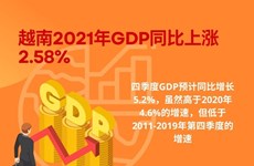 图表新闻：越南2021年GDP同比上涨2.58%