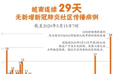  图表新闻：越南连续 29天无新增新冠肺炎社区传播病例