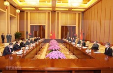 越共中央总书记阮富仲会见中国高层领导