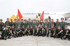 越南人民军支援救灾队圆满完成在土耳其任务