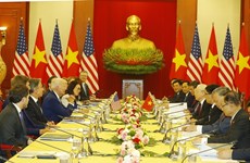 越共中央总书记阮富仲与美国总统乔.拜登举行会谈