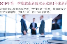 图表新闻：2019年第一季度越南新成立企业创5年来新高