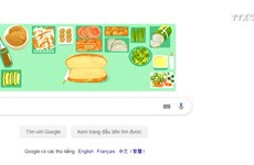谷歌在主屏搜索工具栏上显示越南面包特色涂鸦