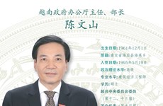 图表新闻：陈文山被任命为越南政府办公厅主任、部长