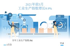 图表新闻：2021年前5月工业生产指数增长9.9%