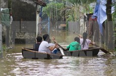 暴雨引发洪水 使中部地区各省数千户家庭陷入困境