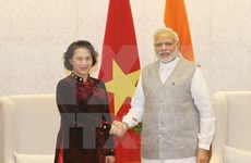 越南国会主席阮氏金银会见印度总理纳伦德拉·莫迪